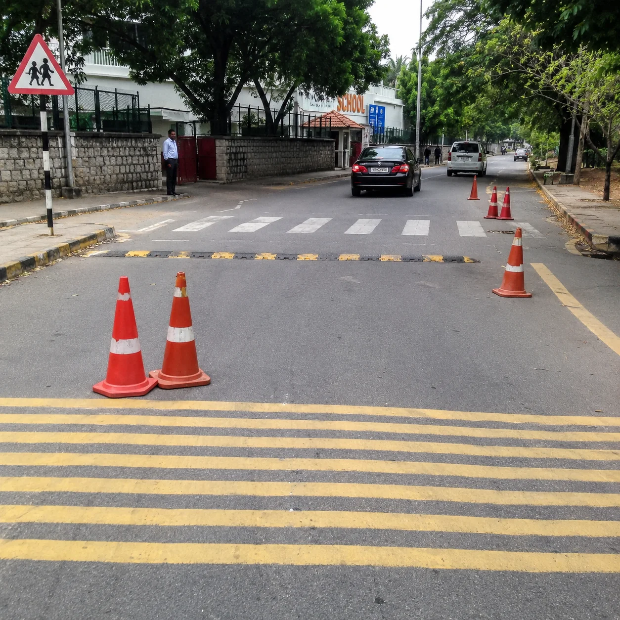 RUMBLING STRIPS, SPEED BREAKERS & TRAFFIC CONES